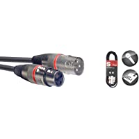 Stagg SMC1 RD Cable del micrófono (1m- conector XLR a XLR)- Negro